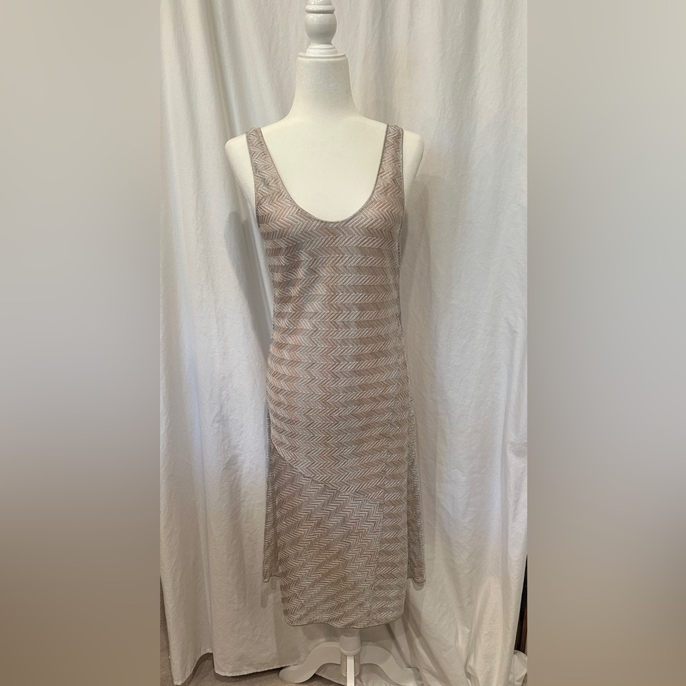 Missoni Beige and Cream shimmering dress and jacket